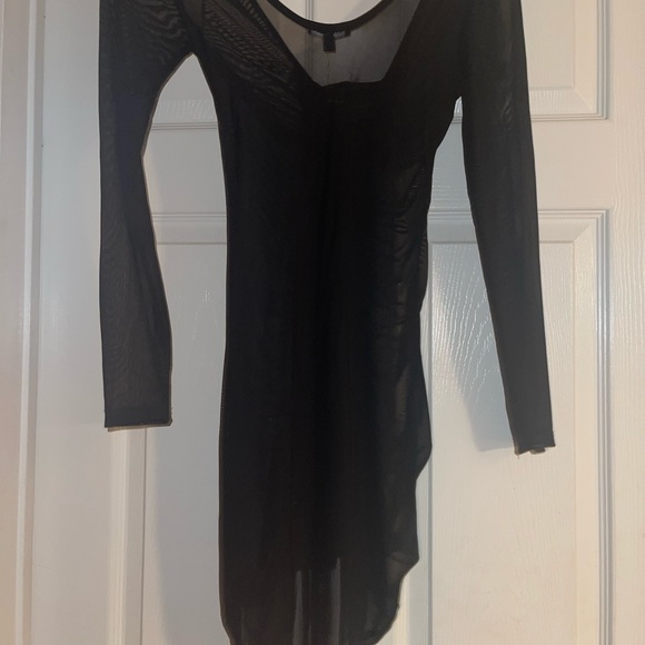 Black Sheer Cover Up Dress - Picture 9 of 9